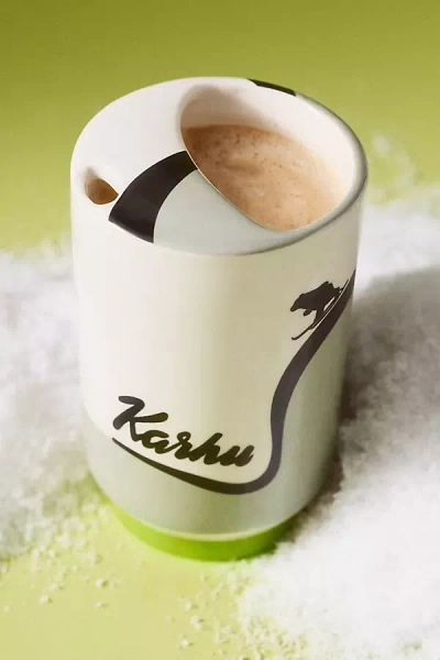 Karhu Stoneware Demi Sipper Mug In Green