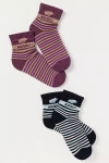 Karhu X Anthropologie Striped Crew Socks, Set Of 2 In Multi