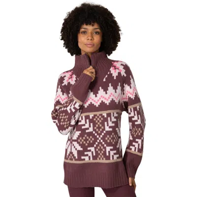 Kari Traa Amelia Knit Sweater In Cocoa Powder