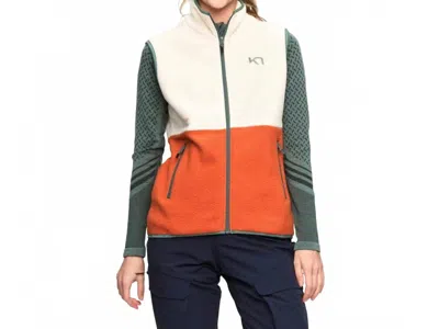 Kari Traa Ane Midlayer Vest In Cotta In Multi