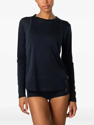 Kari Traa Embla Mesh-panelled Long-sleeve Base Layer In Blue