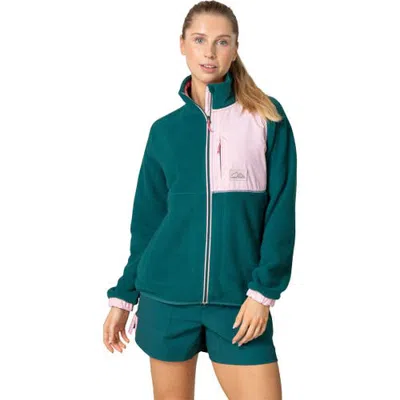 Kari Traa Emma Midlayer Fleece Jacket In Peacock