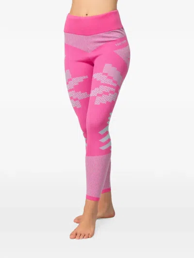 Kari Traa Faith Geometric-pattern Layer Pants In Pink