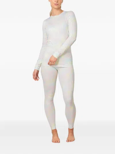 Kari Traa Fryd Leaf-print Long-sleeve Base Layer In White