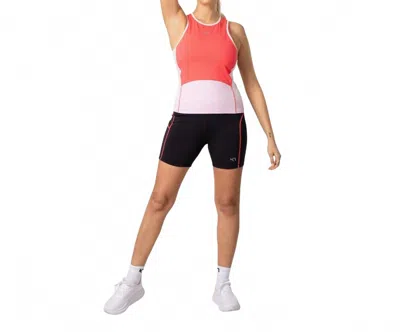 Kari Traa Linnea Slim Fit Top In Candy Coral In Multi
