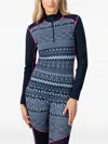 Kari Traa Live Half Zip Fair Isle-patterned Base Layer In Multi
