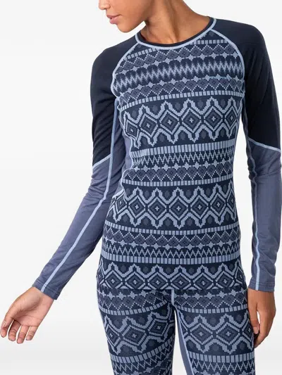 Kari Traa Malia Raglan-sleeve Top In Blue