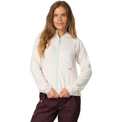Kari Traa Mika Full-zip Hooded Jacket In Light Beige