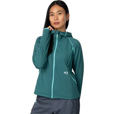 Kari Traa Mika Full-zip Hooded Jacket In Peacock