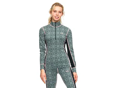 Kari Traa Rose 1/2 Zip Women's Clothing Murk: Sm, Wool In Green