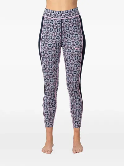 Kari Traa Rose Fair Isle-patterned Layer Pants In Blue