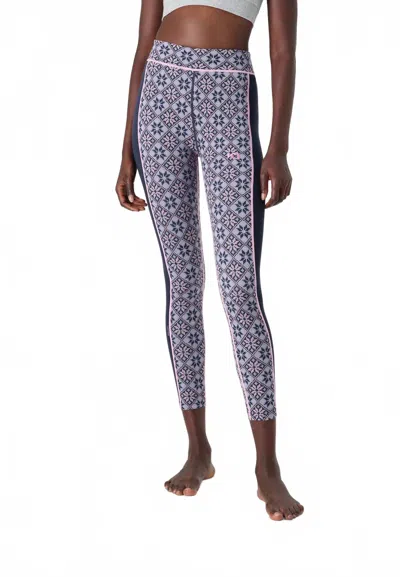 Kari Traa Rose High Waisted Baselayer Pants In Dark Navy Blue In Multi