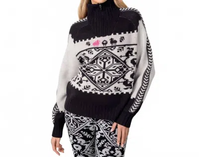 Kari Traa Saga Knit Long Sleeve Sweater In Off White In Multi