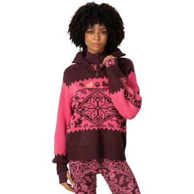 Kari Traa Saga Knit Sweater In Cocoa Powder