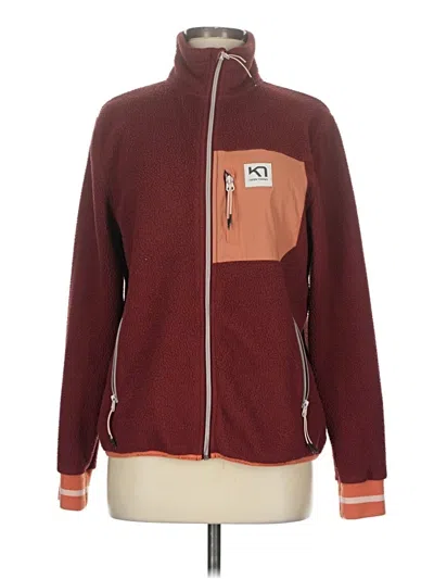 Pre-owned Kari Traa Track Jacket In Burgundy