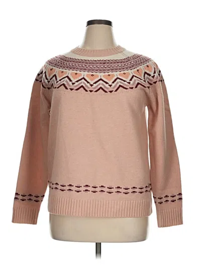 Pre-owned Kari Traa Wool Pullover Sweater In Pink