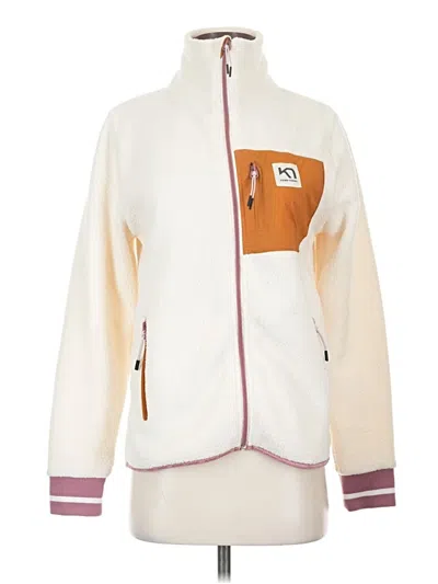 Pre-owned Kari Traa Zip Up Hoodie In White