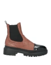Karida Woman Ankle Boots Brown Size 11 Leather