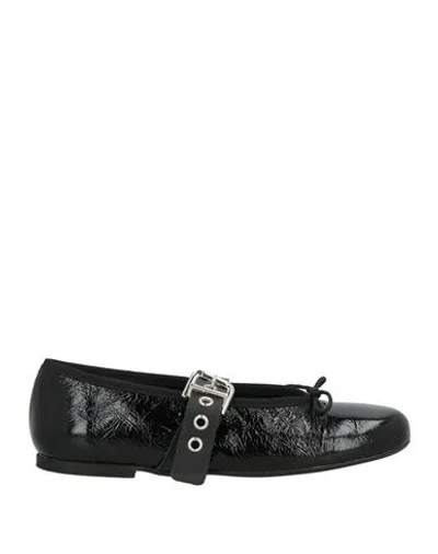 Karida Woman Ballet Flats Black Size 7 Leather