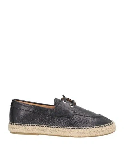 Karida Woman Espadrilles Black Size 8 Leather