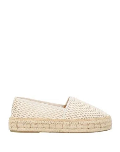 Karida Woman Espadrilles Ivory Size 8 Synthetisches Material In White