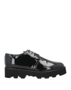 Karida Woman Lace-up Shoes Black Size 11 Leather