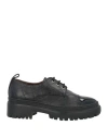 Karida Woman Lace-up Shoes Black Size 8 Leather
