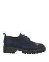 Karida Woman Lace-up Shoes Blue Size 11 Textile Fibers