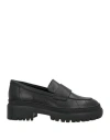 Karida Woman Loafers Black Size 8 Leather