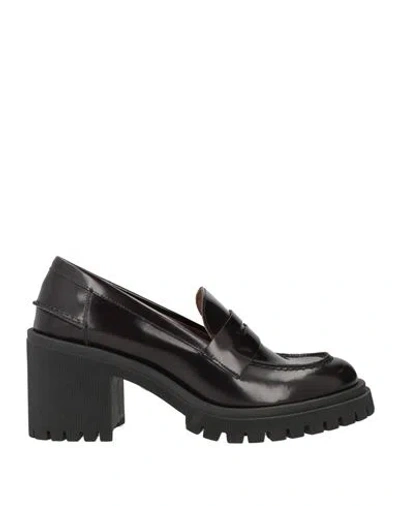 Karida Woman Loafers Dark Brown Size 7 Leather