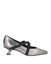 Karida Woman Pumps Silver Size 8 Leather
