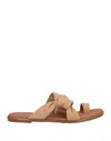Karida Toe Strap Sandals In Beige