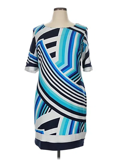 Pre-owned Karin Stevens Casual Dress In Blue