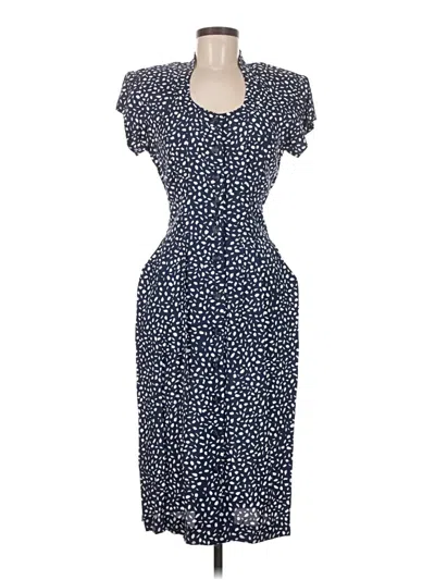 Pre-owned Karin Stevens Casual Dress In Blue