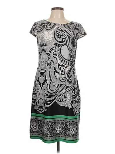 Pre-owned Karin Stevens Casual Dress In Gray