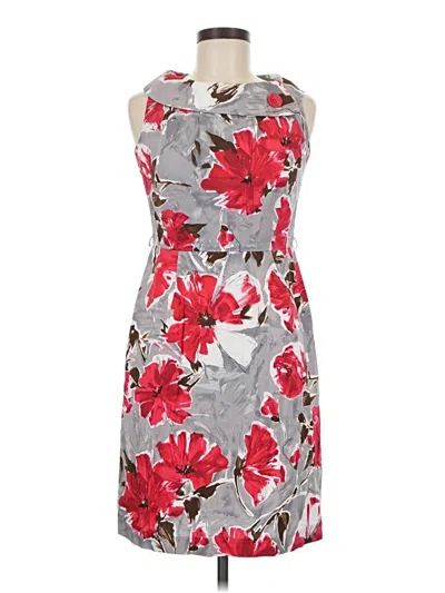 Pre-owned Karin Stevens Cocktail Dress In Gray