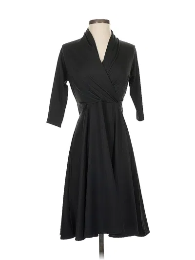 Pre-owned Karina Casual Dress In Black