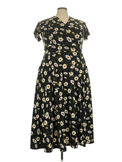 Pre-owned Karina Casual Dress In Black