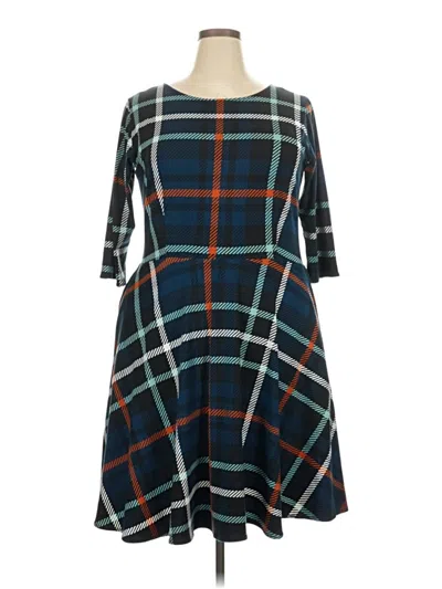 Pre-owned Karina Casual Dress In Blue