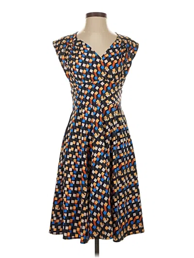Pre-owned Karina Casual Dress In Blue