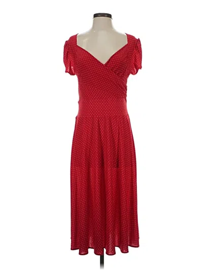 Pre-owned Karina Casual Dress In Red