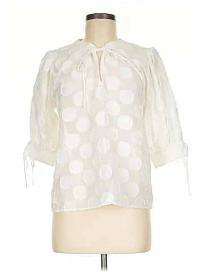 Karina Grimaldi 3/4 Sleeve Blouse In Neutral