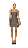 Karina Grimaldi Alex Mini Dress In Gray