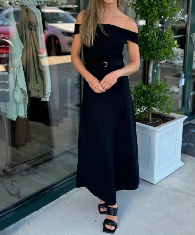 Karina Grimaldi Amaya Midi Dress In Black