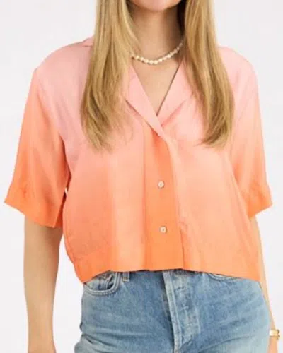 Karina Grimaldi Aria Top In Multicolor In Orange