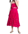 Karina Grimaldi Artemisa Skirt In Pink Lace In Pink