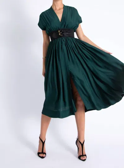 Karina Grimaldi Briar Dress In Green