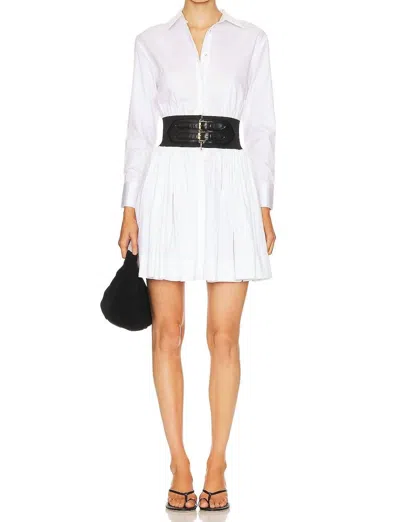 Karina Grimaldi Briar Dress In Seashell White In Multi
