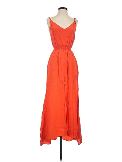 Pre-owned Karina Grimaldi Casual Dress In Orange