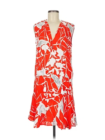 Pre-owned Karina Grimaldi Casual Dress In Red